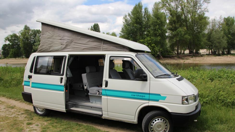 Rare : Volkswagen T4 2.4 D 77CV Malibu 31.1 Rallongé * 6 places carte grise * 4 couchages * 112.000 Km d’origine * No California * Fourgon aménagé par Professionnel Carthago * 