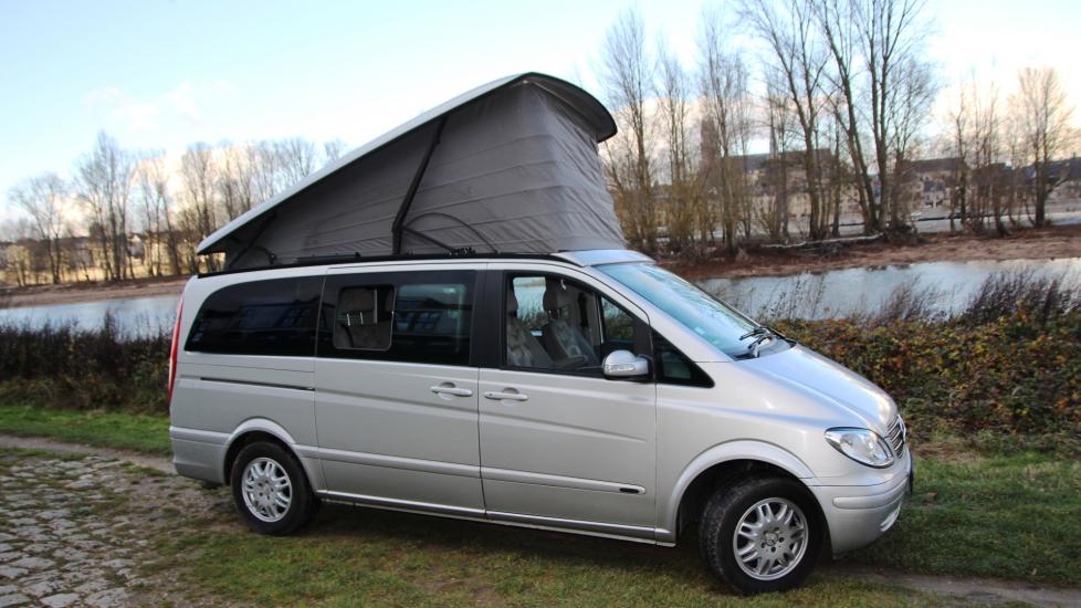 MARCO POLO  Mercedes Viano 150 CV 2.2 L CDI * 04/2004 * Deuxième main depuis 2007 * Boite Manuelle * Climatisation * 4 couchages * Fourgon aménagé d’origine par Westfalia  * 